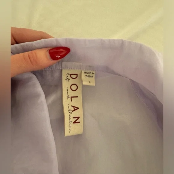 Dolan Purple Trench Coat with Belted Waist and Shawl Collar - Picture 3 of 3